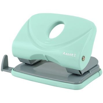 Дырокол для бумаги Axent Welle-2 3820-18-A, пластиковый, 20 листов, Pastelini, мятный 3820-18-a фото