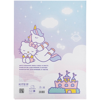 Картон білий Kite Hello Kitty HK21-254, А4, 10 аркушів, папка HK21-254 фото