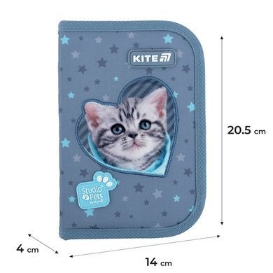 Пенал без наповнення Kite Studio Pets SP25-622-3, 1 відділення, 2 відворот SP25-622-3 фото