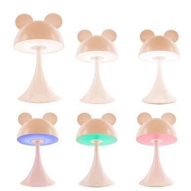 Світильник-нічник LED з акумулятором Simple Mouse Kite K25-317-2-4, персиковий K25-317-2-4 фото