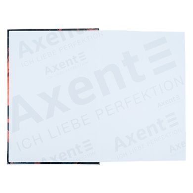 Книга записна Axent Flora 8423-28-A, А4, 192 аркуша, клітинка, помаранчева 8423-28-A фото