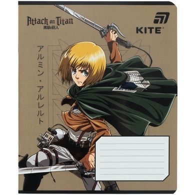 Тетрадь школьная Kite Attack on Titan AT26-236, 18 листов, клетка AT26-236 фото