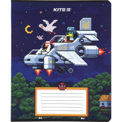 Тетрадь школьная Kite Пиксель K23-232-1, 12 листов, клетка K23-232-1 фото