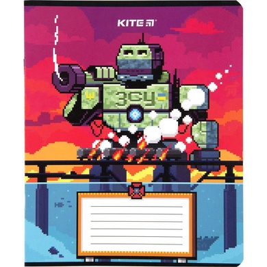 Зошит шкільний Kite Піксель K23-232-1, 12 аркушів, клітинка K23-232-1 фото