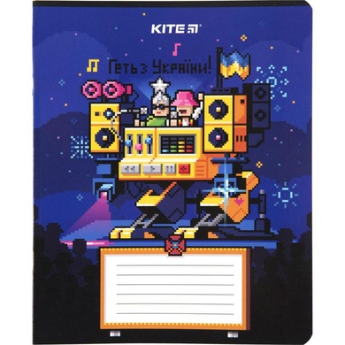 Тетрадь школьная Kite Пиксель K23-232-1, 12 листов, клетка K23-232-1 фото