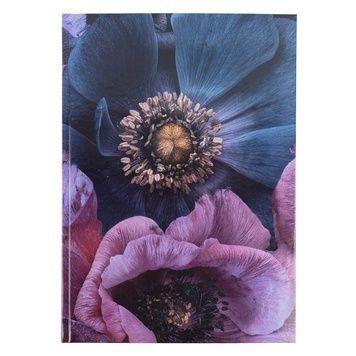 Книга записна Axent Flora 8423-25-A, А4, 192 аркуша, клітинка, фіолетова 8423-25-A фото