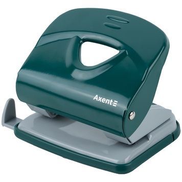 Дырокол для бумаги Axent Exakt-2 3930-30-A, металлический, 30 листов, Earth colors, зеленый 3930-30-a фото