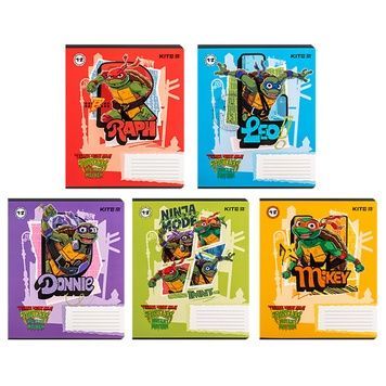 Зошит шкільний Kite Ninja Turtles NT24-234, 12 аркушів, лінія NT24-234 фото