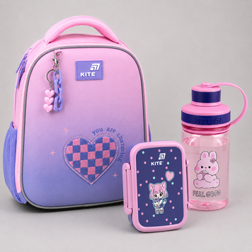Рюкзак школьный каркасный Kite Education Charming K26-555S-4 3в1 K26-555S-4set фото