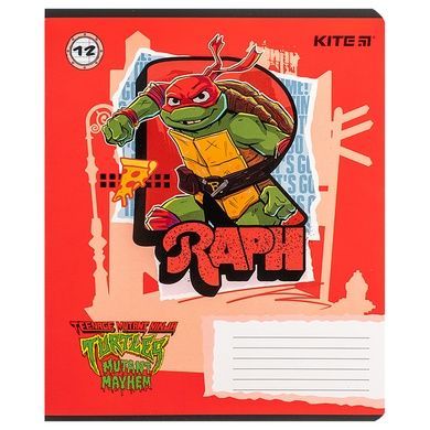 Зошит шкільний Kite Ninja Turtles NT24-234, 12 аркушів, лінія NT24-234 фото