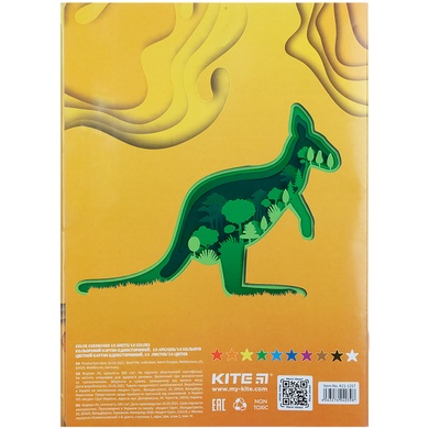 Картон цветной односторонний Kite K21-1257, А5 K21-1257 фото