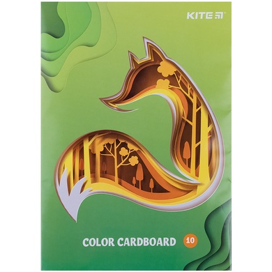 Картон цветной односторонний Kite K21-1257, А5 K21-1257 фото