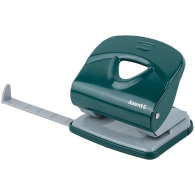 Дырокол для бумаги Axent Exakt-2 3930-30-A, металлический, 30 листов, Earth colors, зеленый 3930-30-a фото