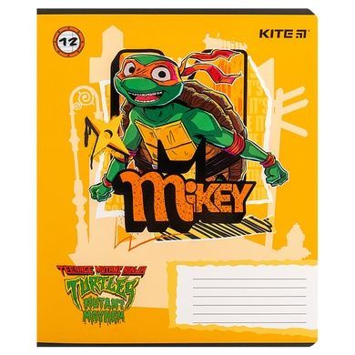Зошит шкільний Kite Ninja Turtles NT24-234, 12 аркушів, лінія NT24-234 фото