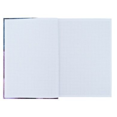 Книга записна Axent Flora 8423-25-A, А4, 192 аркуша, клітинка, фіолетова 8423-25-A фото