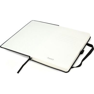 Книга записна Axent Partner 8306-01-A, A5-, 125x195 мм, 96 аркушів, крапка, тверда обкладинка, чорна 8306-01-A фото