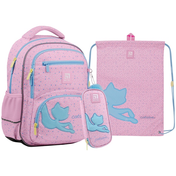 Набір рюкзак + пенал + сумка для взуття Kite 773S Catsline SET_K22-773S-1 фото