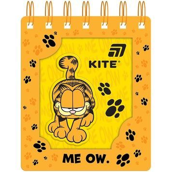 Блокнот на спіралі Kite Garfield GF26-276, 80 аркушів, клітинка GF26-276 фото