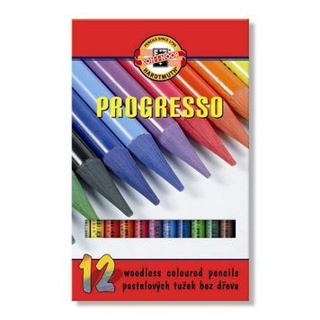 Олівці кольорові бездеревні PROGRESSO, 12 шт. 875601 фото