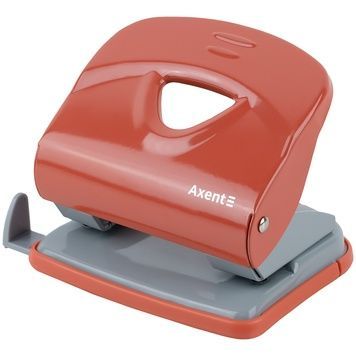 Дырокол для бумаги Axent Exakt-2 3930-28-A, металлический, 30 листов, Earth colors, кораловый 3930-28-a фото