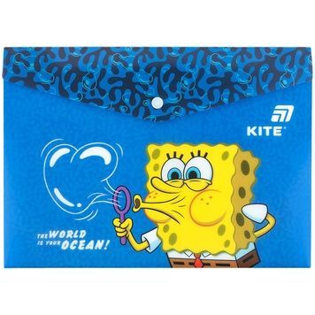 Папка на кнопці Kite SpongeBob SquarePants SB25-244, A4 SB25-244 фото
