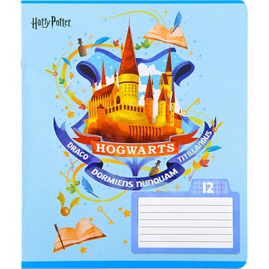 Зошит шкільний Kite Harry Potter HP22-232, 12 аркушів, клітинка HP22-232 фото