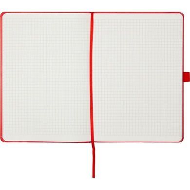 Книга записна Axent Partner Prime 8305-06-A, A5, 145x210 мм, 96 аркушів, клітинка, тверда обкладинка, червона 8305-06-A фото