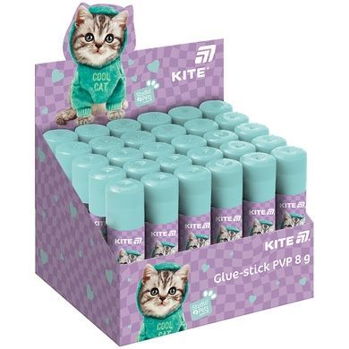 Клей-олівець з індикатором PVP Kite Studio Pets SP25-130, 8 г SP25-130 фото