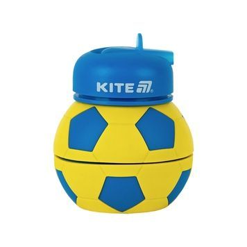 Силіконова пляшка для води Kite K26-1272-2, 550 мл, синьо-жовта K26-1272-2 фото