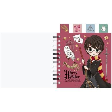 Блокнот з розділювачами на спіралі Harry Potter HP26-278, 80 аркушів, клітинка, пластикова обкладинка HP26-278 фото