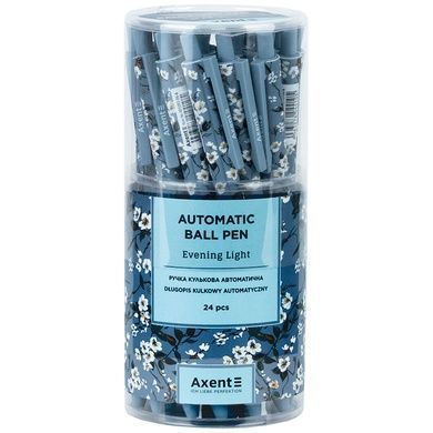 Ручка шариковая автоматическая Axent Evening Light AB1092-06-A, 0.5 мм, синяя ab1092-06-a фото
