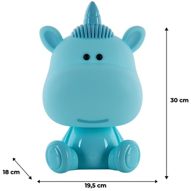 Світильник-нічник LED з акумулятором Unicorn Kite K24-491-1-3, блакитний K24-491-1-3 фото