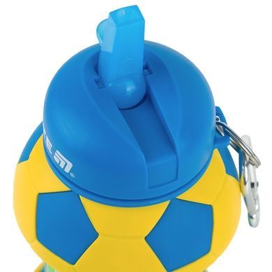 Силіконова пляшка для води Kite K26-1272-2, 550 мл, синьо-жовта K26-1272-2 фото