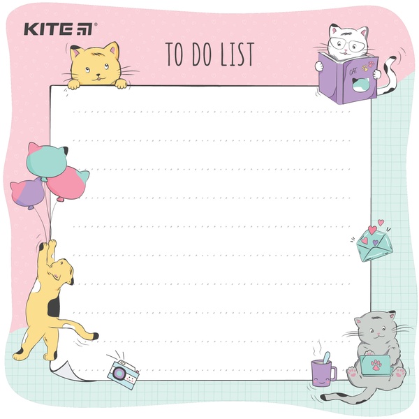 Планер настенный To do list Kite Cats K22-472-2, А5 K22-472-2 фото