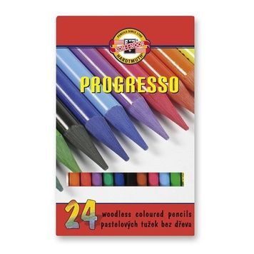 Олівці кольорові бездеревні PROGRESSO, 24 шт. 875802 фото