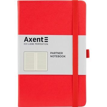 Книга записна Axent Partner 8308-05-A, A5-, 125x195 мм, 96 аркушів, лінія, тверда обкладинка, червона 8308-05-A фото