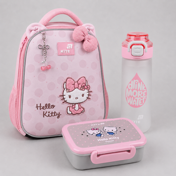 Рюкзак школьный каркасный Kite Education Hello Kitty HK26-555S-2 3в1 HK26-555S-2set фото