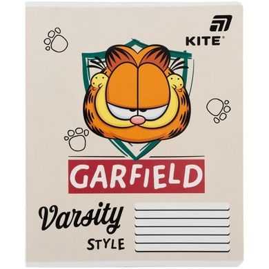 Тетрадь школьная Kite Garfield GF26-236, 18 листов, клетка GF26-236 фото
