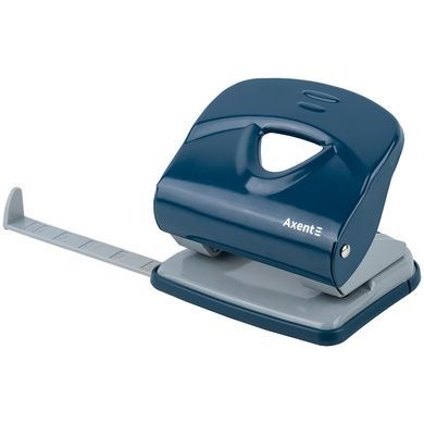 Дырокол для бумаги Axent Exakt-2 3930-29-A, металлический, 30 листов, Earth colors, синий 3930-29-a фото