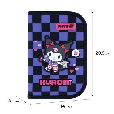 Пенал без наповнення Kuromi HK26-621-2, 1 відділення, 1 відворот HK26-621-2 фото
