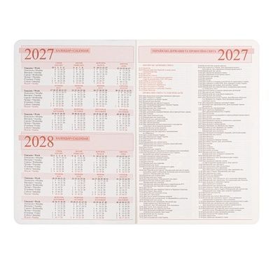 Ежедневник Leo Planner City А6 датированный 2027 твердый красный 352 страницы 252762 фото