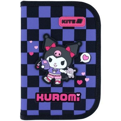 Пенал без наповнення Kuromi HK26-621-2, 1 відділення, 1 відворот HK26-621-2 фото