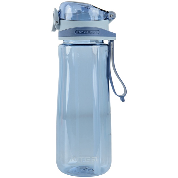 Пляшечка для води з трубочкою Kite K22-419-02, 600 мл, блакитна K22-419-02 фото