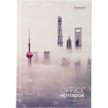 Книга записна Axent City Shanghai 8423-23-A, A4, 210x295 мм, 192 аркуша, клітинка, тверда обкладинка 8423-24-A фото