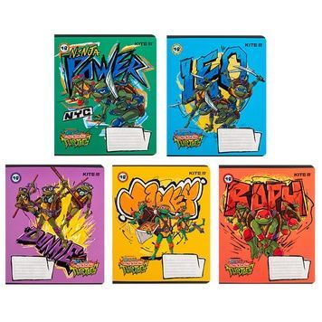 Зошит шкільний Kite Ninja Turtles NT24-236, 18 аркушів, клітинка NT24-236 фото