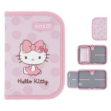 Пенал без наполнения Kite Hello Kitty HK26-621-1, 1 отделение, 1 отворот HK26-621-1 фото