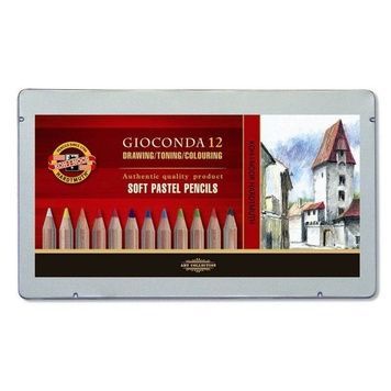 Олівці пастельні GIOCONDA 8827, набір12кол.,мет.уп 8827012005PL фото