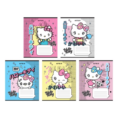 Тетрадь школьная Kite Hello Kitty HK24-232-1, 12 листов, клетка HK24-232-1 фото