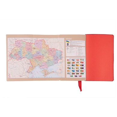 Ежедневник 12х20cм Leo Planner датированный 2025 Glory красный 352 стр 252510 фото