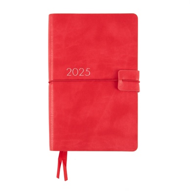 Ежедневник 12х20cм Leo Planner датированный 2025 Glory красный 352 стр 252510 фото